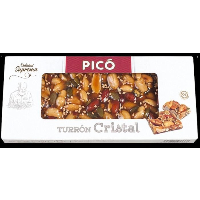 Turron cristal aux fruits sec Pico