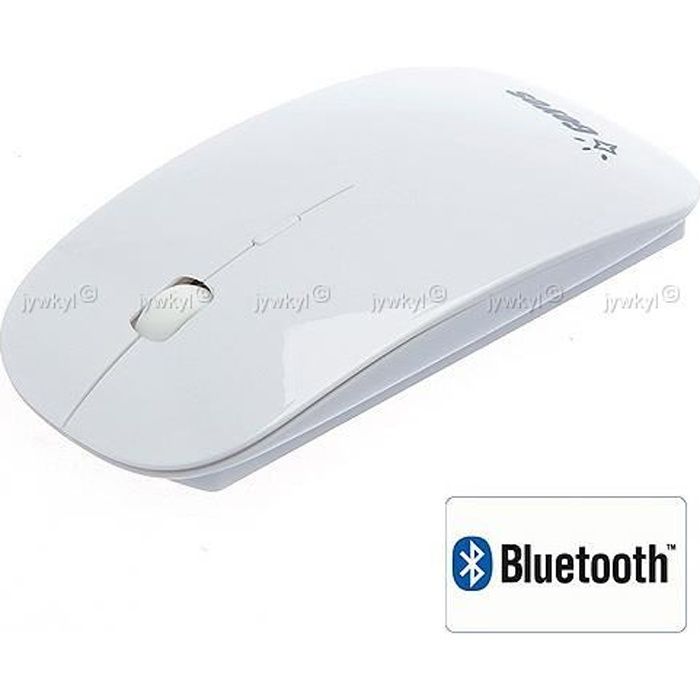 Souris Optique Sans Fil Bluetooth Slim 800/1000/1200dpi Geyes GMW330e Blanc