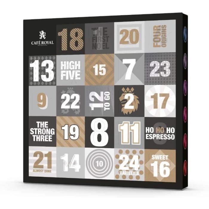 CAFE ROYAL - Calendrier de l'Avent Café - 24 capsules Nespresso - 100 % arabica