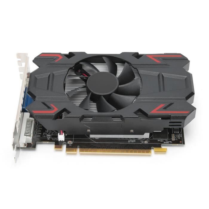 Dilwe Carte graphique d'ordinateur Accessoires de réseau d'ordinateur de bureau de carte graphique ATI HD6770 4GB 128Bit DDR5