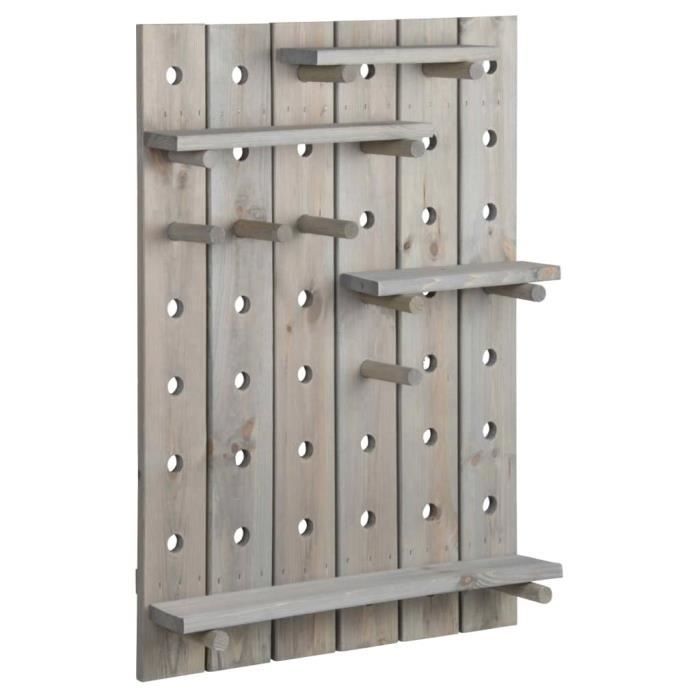 Esschert Design Panneau perforé Gris NG78