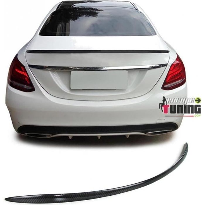 BECQUET AILERON DE COFFRE SPORT CARBONE POUR MERCEDES CLASSE C W205 (05110)