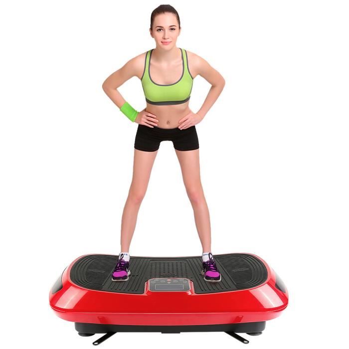 JEOBEST® 4D Plateforme Vibrante Oscillante, 2 puissants moteurs, télécommande intelligente, écran tactile
