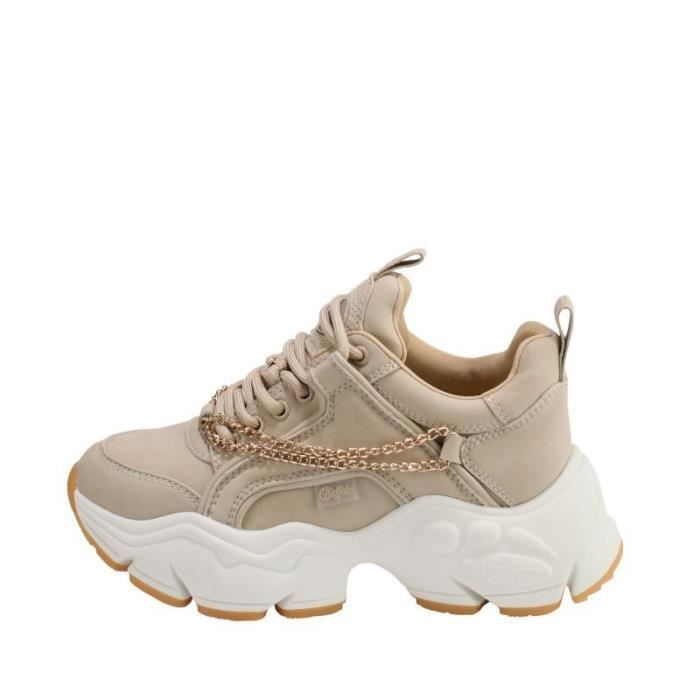 Baskets femme Buffalo Binary - beige/gold chain - 41