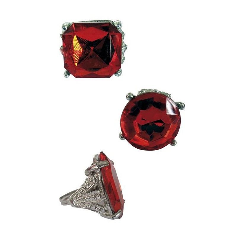 Bague Rubis Fausse Pierre Précieuse