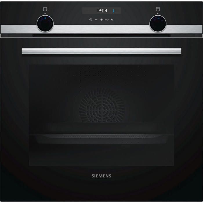 Siemens - four intégrable 71l 60cm a ecoclean inox-noir - hb557abs0