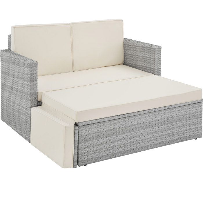 Canapé de jardin CORFOU modulable - gris clair
