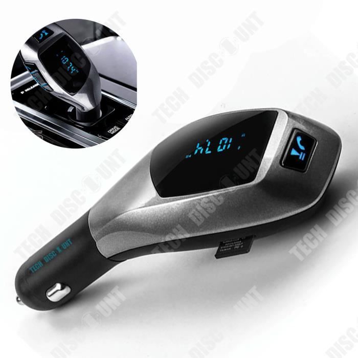 TD® Allume-cigare de voiture lancement FM carte MP3 de voiture lecteur de musique sans perte lecteur de musique Bluetooth