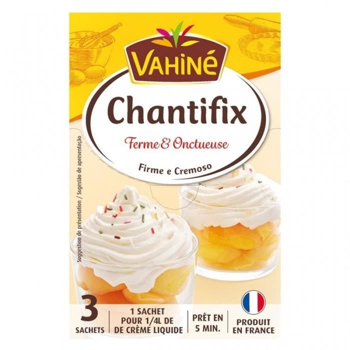 Vahiné Chantifix Ferme & Onctueuse par 3 Sachets de 6,5g (lot de 5 soit 15 sachets)