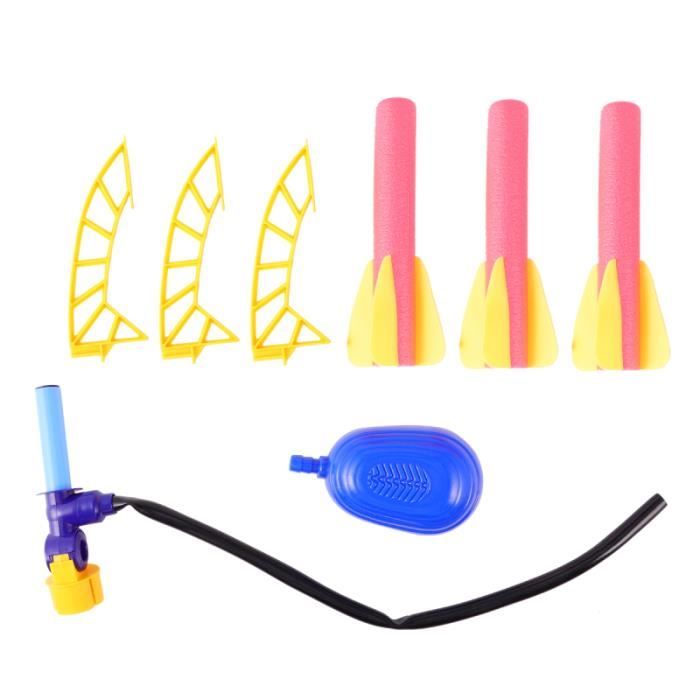 Enfants lanceur de fusée pneumatique jouet créatif Air mousse fusées catapulte ASSEMBLY SET - CONSTRUCTION SET - MANIPULATION SET