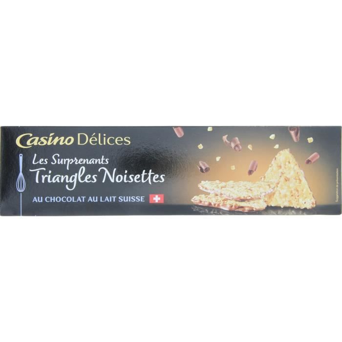 CASINO DELICES Triangles noisettes - 100g