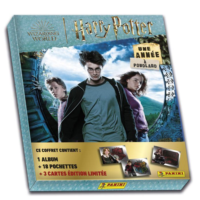 Coffret de collection - Panini - 004387MCOUAFC - Harry Potter - 1 Album - 18 Pochettes - 3 Cartes Limitées