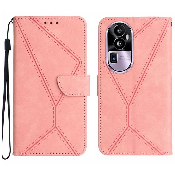 Pour Oppo Reno10 5G (6.7) Housse de protection antichoc antidérapante avec support - Pink