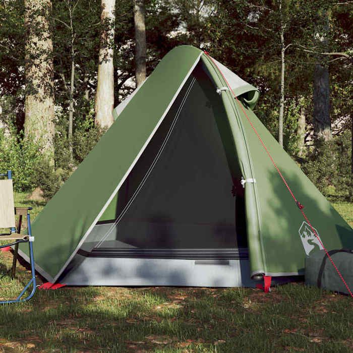 Tente de camping - vidaXL - 2 personnes - Imperméable - Vert - Léger et portable