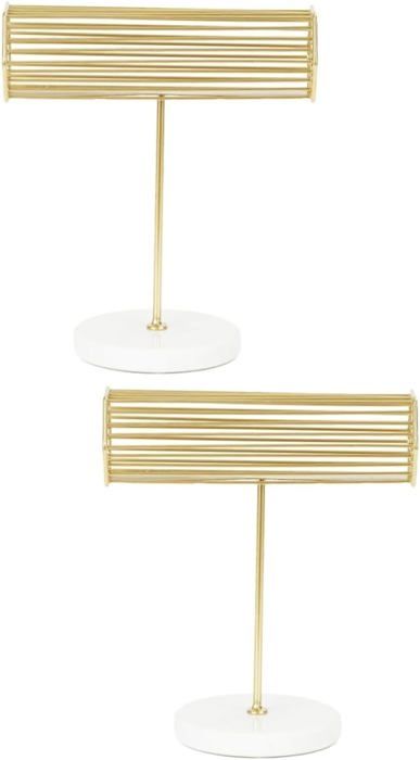 2 Présentoirs à Bijoux En Forme De Main - Blanc, Hauteur 18 Cm - Pour Bagues, Boucles D'oreilles, Bracelets - Décoration Et Rangement