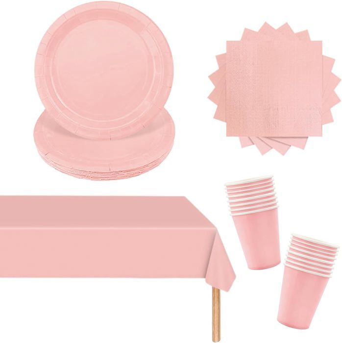 Lot 3 Nappes Rose Gold Métalliques 137x274 Cm – Décoration Anniversaire Mariage Saint-Valentin EVJF Luxe