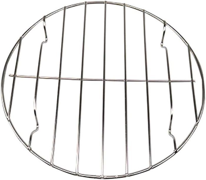 Grille Cuisson Ronde Camping Moon - Acier Inoxydable, Pour Réchaud Poche, Ø13.5cm