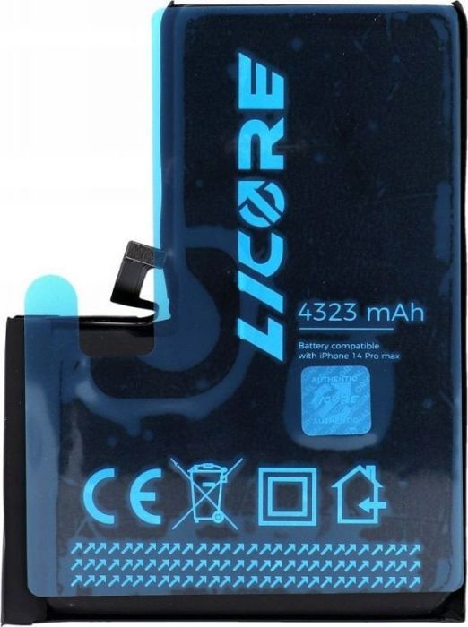 Smartphone Licore Batterie pour Iphone 14 PRO MAX 4323 mAh