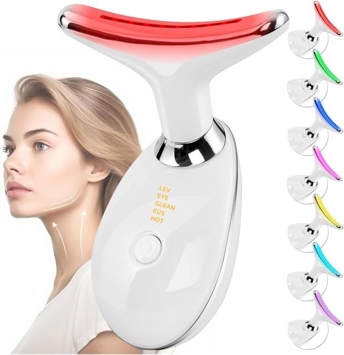 Appareil De Massage Facial Avec Patchs 8 Modes Stimulateur Musculaire Du Visage Appareil De Lifting Du Visage à Microcourant à 19 Vitesses Pour L' Amincissement Et Le Lifting