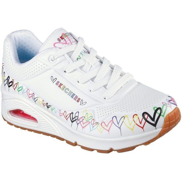 Skechers Baskets Skechers Uno - Love All Aroun Blanc Femme