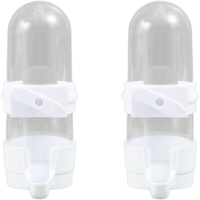 Lot de 2 distributeurs deau automatiques pour cage 90 ml pour oiseaux distributeur de nourriture et de graines