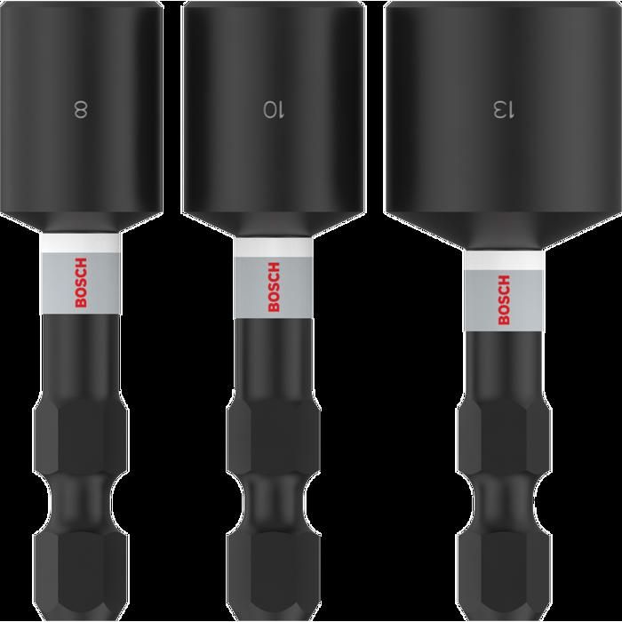 Bosch Pack 3 Douilles Impact 14 516 38 x 50 mm PRO Nutsetter - vue 10