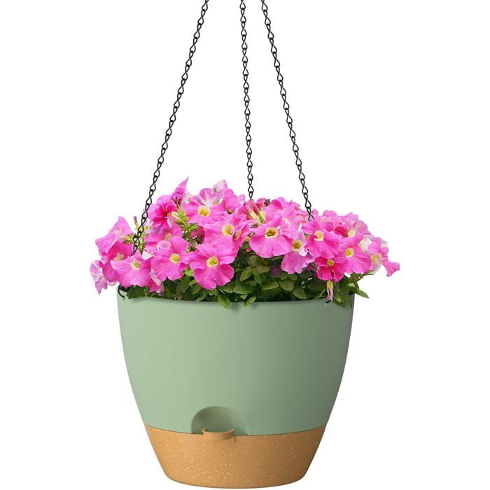 ZMTECH 30cm Self Watering Hanging Plant Pot with ainage Holes and ...