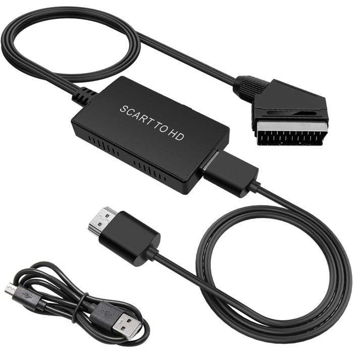 Adaptateur HDMI Vers Péritel – Convertisseur HD4K – Portable