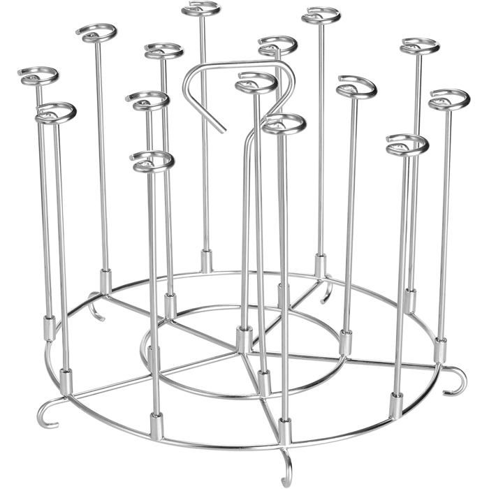 Support de grille en acier inoxydable pour barbecue compatible avec un autocuiseur de 8 litres