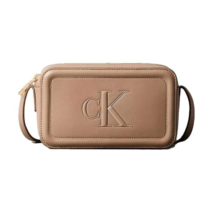 Sac à bandoulière Taupe Femme Calvin Klein Jeans Bold Ck Camera