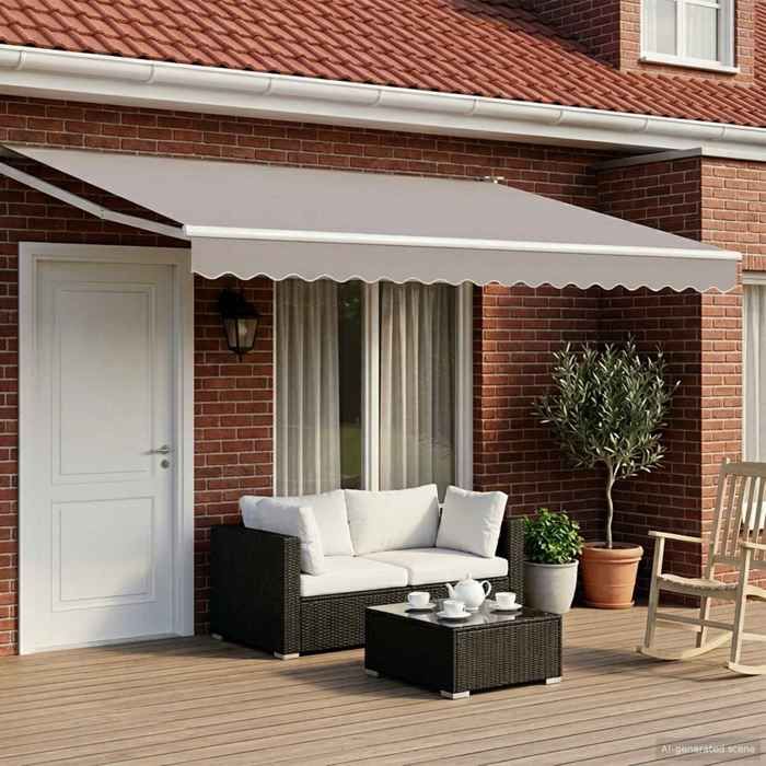 vidaXL Cadre de store rétractable électrique 4 5 × 3 Acier - vue 3