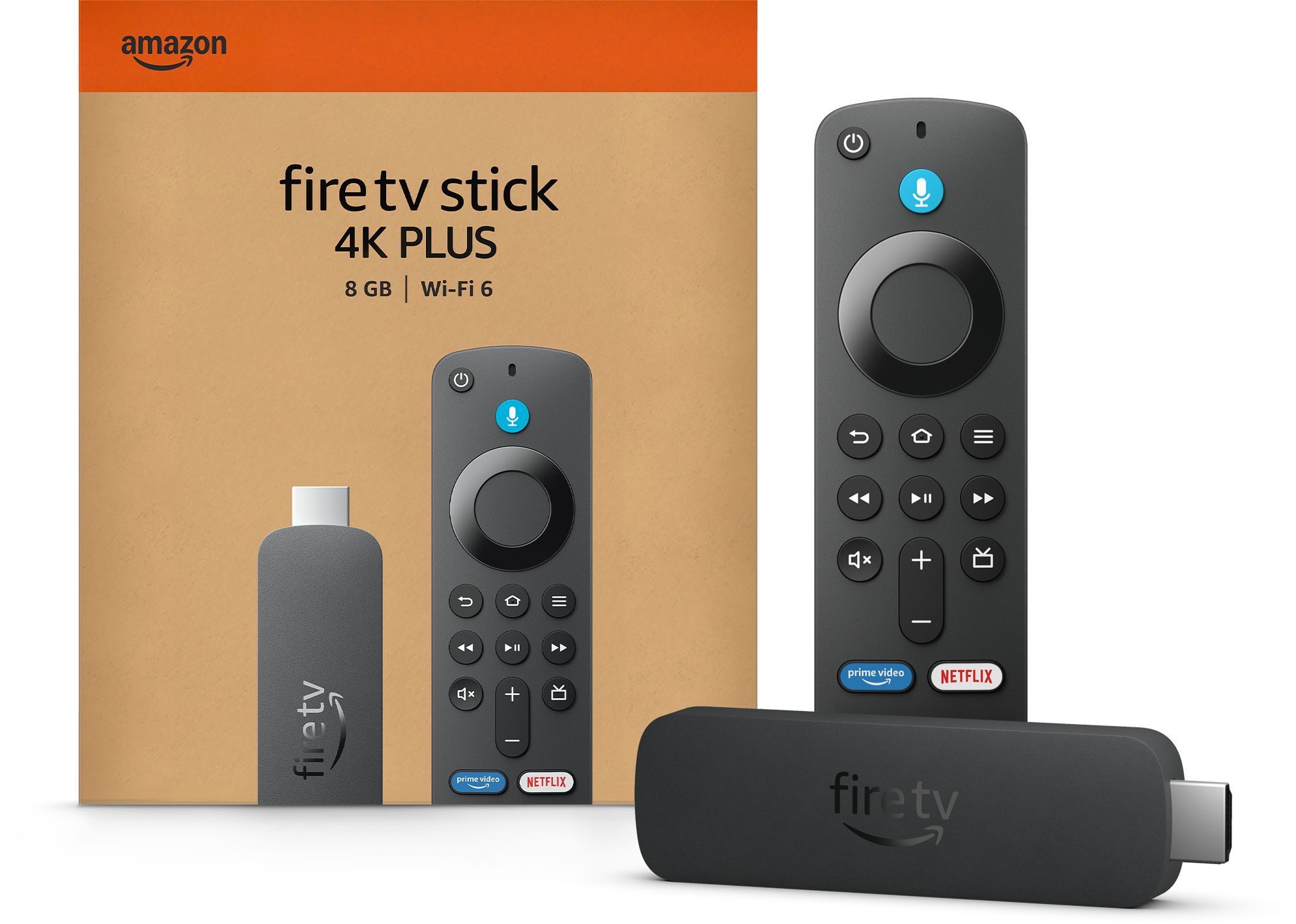 Fire TV Stick 4K Plus - AMAZON - 2e génération - Wi-Fi - Résolution 4K - 8 Go - HDR10+ - Dolby Atmos