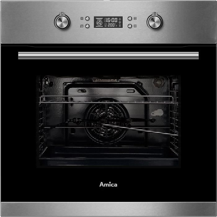 Four encastrable nettoyage hydrolyse air brassée AMICA AO2004X Inox Porte
