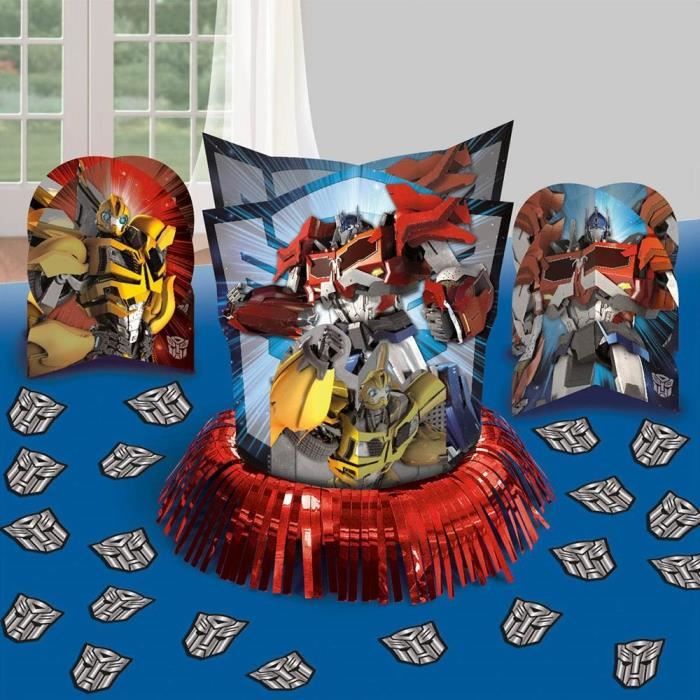 Kit De Decoration De Table Pour Fete D Anniversaire Puissants Transformers Paquet De 23 12 Bleu Bmwt8 Cdiscount Beaux Arts Et Loisirs Creatifs