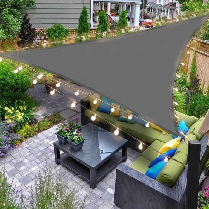 KIMIGO Voile D'Ombrage Rectangulaire 3x4m – Toile Imperméable Anti-UV 95% Pour Terrasse, Jardin, Balcon & Piscine – Avec Corde De Fixation Solide