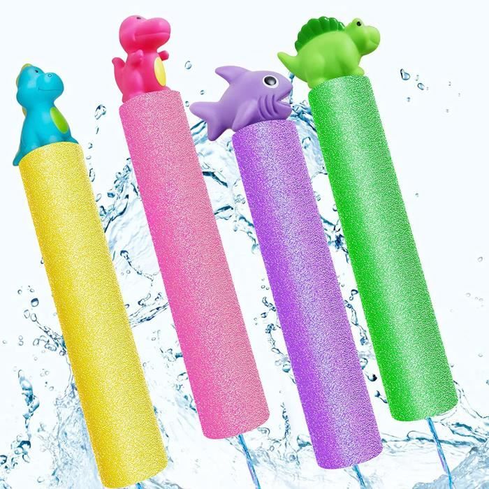 Lot De 6 Pistolets à Eau En Mousse - 21.5 Cm, Portée 7m - Jeux D'eau Pour Enfants