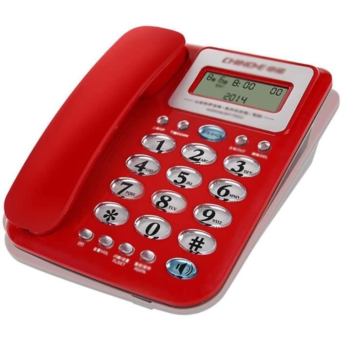 Téléphone Fixe Téléphone Filaire,téléphone Fixe Assis,Identification de