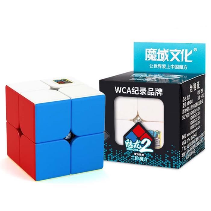 2 pièces Speed Cube 2x2 sans autocollant, puzzle professionnel, jouet casse-tête QIEDOVIEY 2 pièces Speed Cube 2x2 sans autocollant, puzzle professionnel, jouet casse-tête QIEDOVIEY