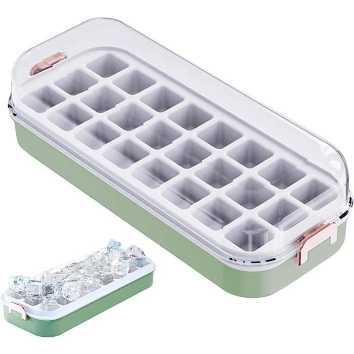 Lot De 2 Grands Bacs À Glaçons En Silicone Xxl Avec Couvercle  Sans