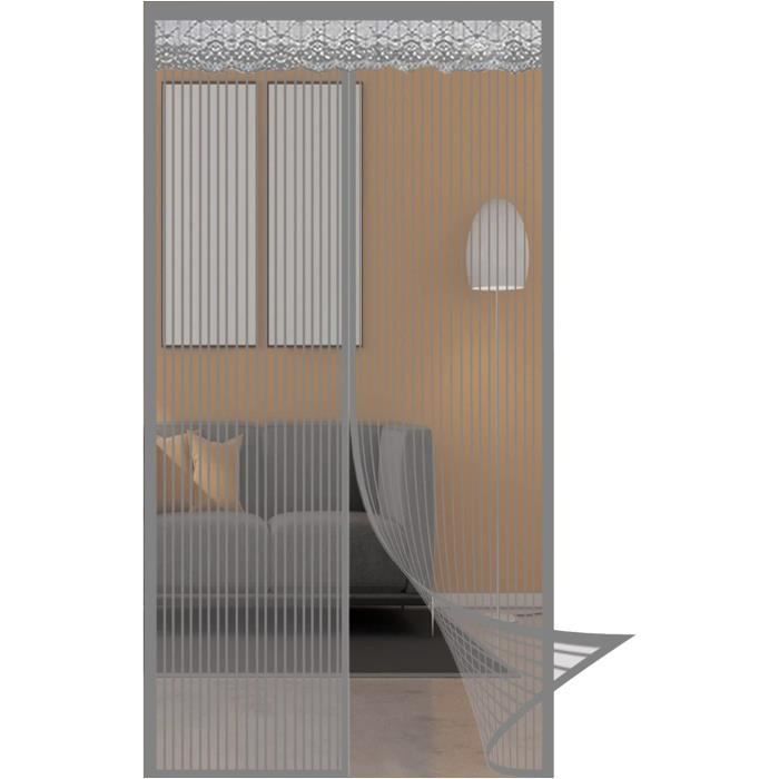 Moustiquaire Porte Magnetique 110 X 265 Cm Facile à Installer