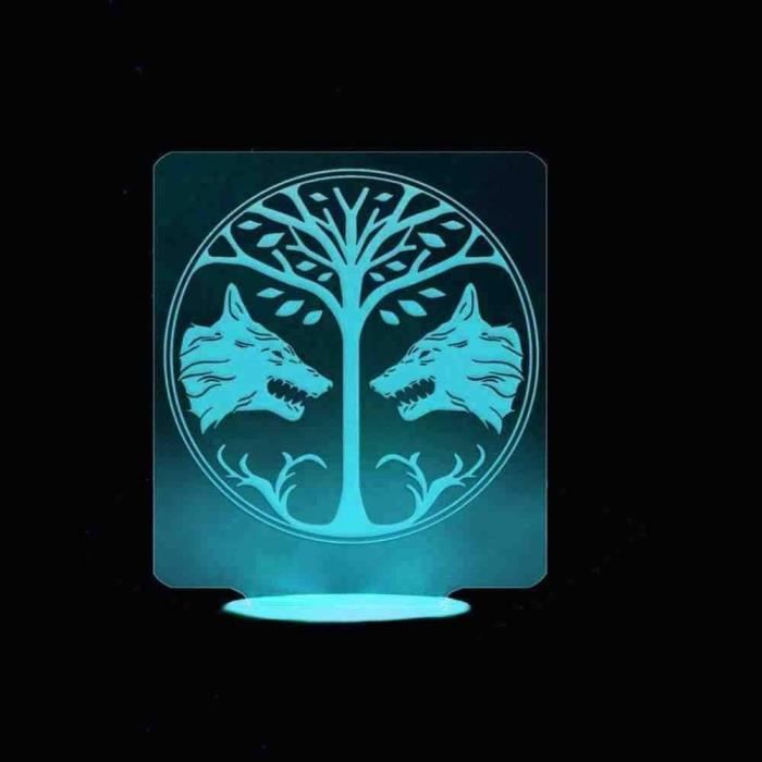 Hililand Lampe de table LED Lampe de table à LED USB charge veilleuse 3