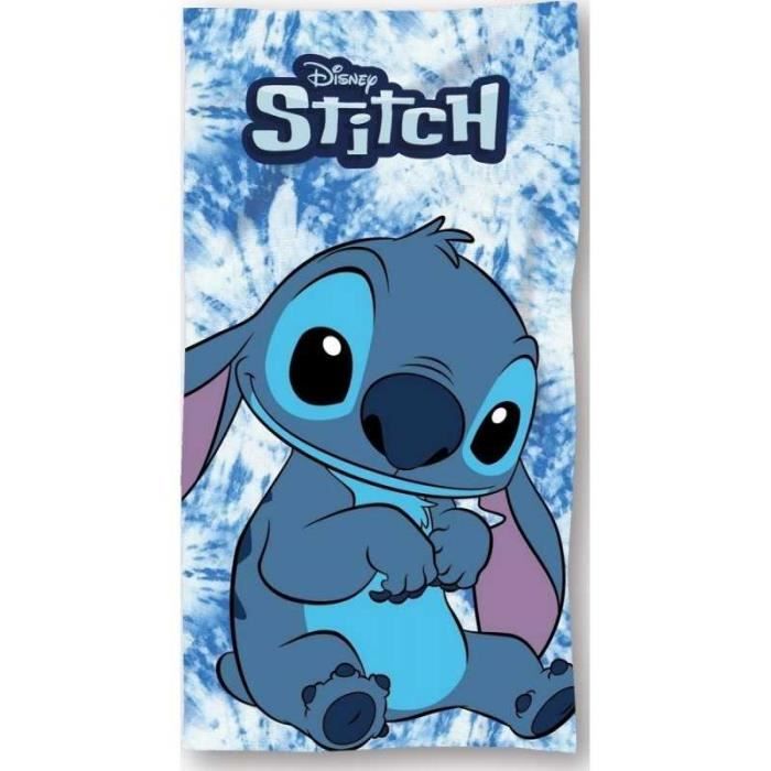 Drap De Bain Stitch Disney En Coton