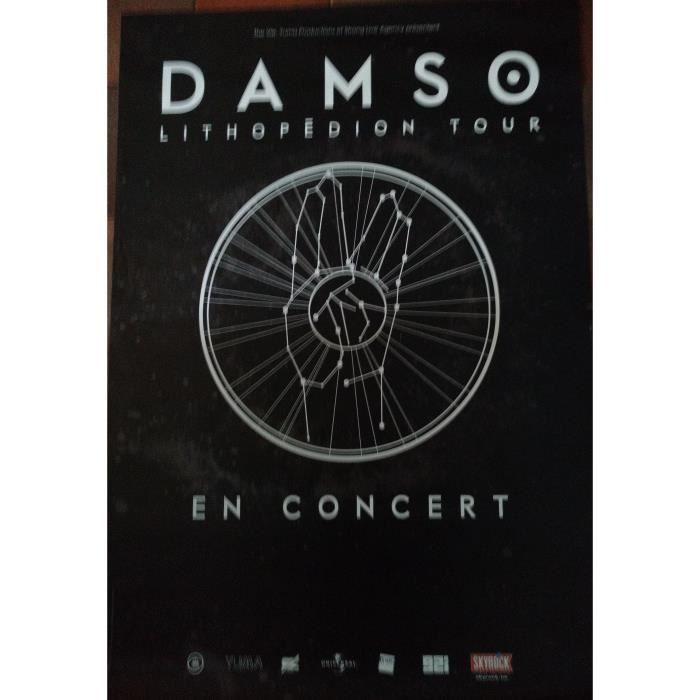 DAMSO - Lithopédion Tour - 68x98cm - AFFICHE - POSTER - Envoi