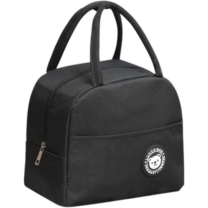 Sac Isotherme Repas 6,5L - Lunch Box Pour Bureau, Pique-nique, Plage, Avec Poignée Et Bandoulière (Gris)