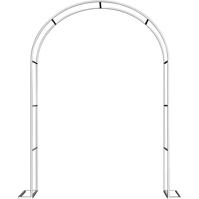Arche Jardin Pour Rosiers 188x230cm - Arche Métal Noire Pour Plantes Grimpantes Et Mariage
