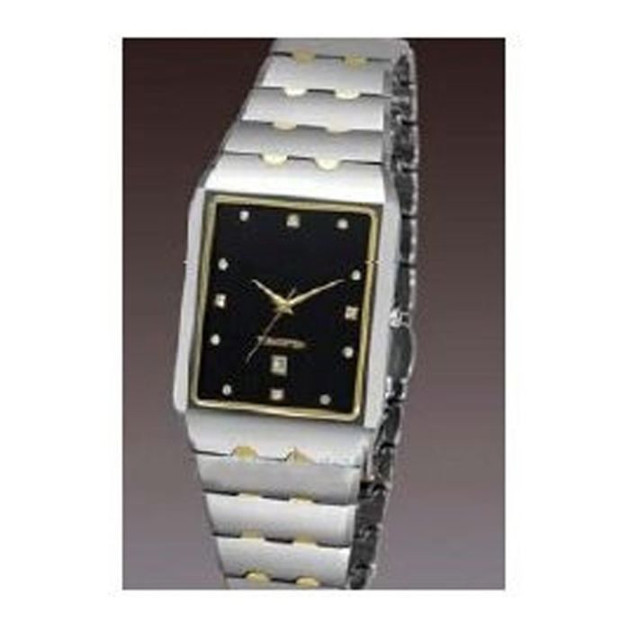 Bracelet De Montre Acier Noir - Largeur 20/18 Mm - Compatible Standard - Fabriqué En France