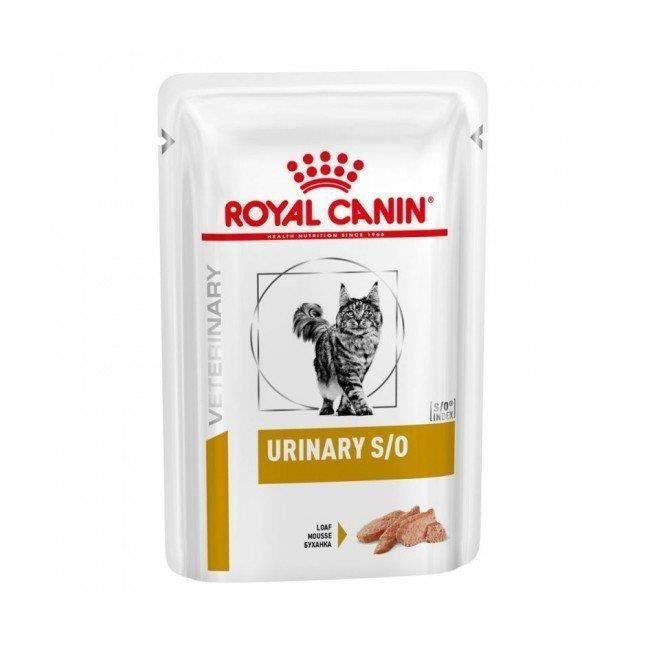 Meilleurs prix pour Royal Canin Veterinary Diet Urinary S-O pour chats Mousse 12 sachets 85 g KK27