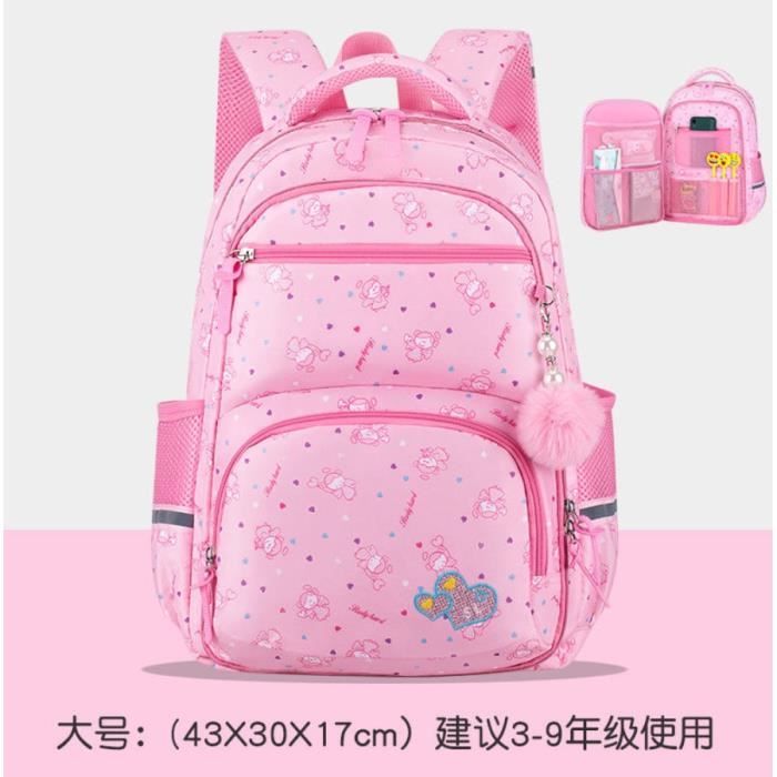 Girls pink school bag 2025