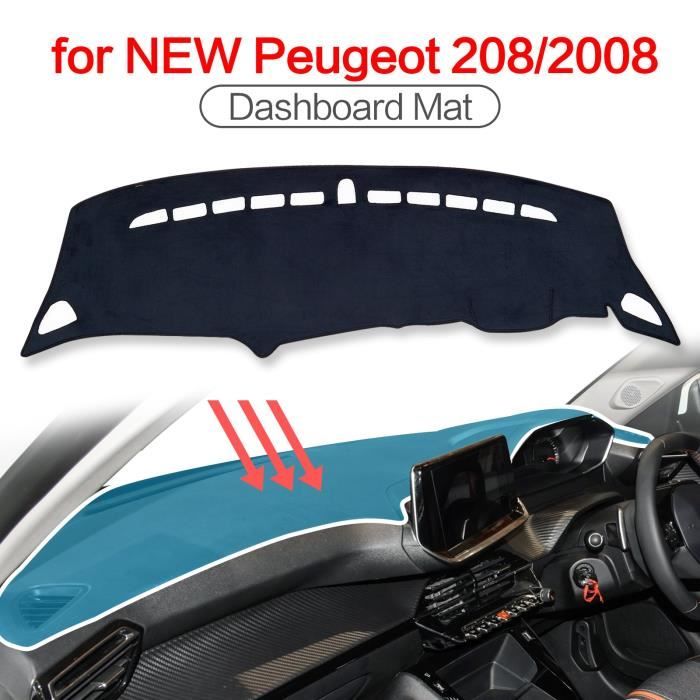 Tapis voiture,couverture de tableau de bord pour Peugeot 2008 e-2008 208  e208 GT 2020 2021,tapis de - Type AUUK 208 2008 MAT - Cdiscount Auto