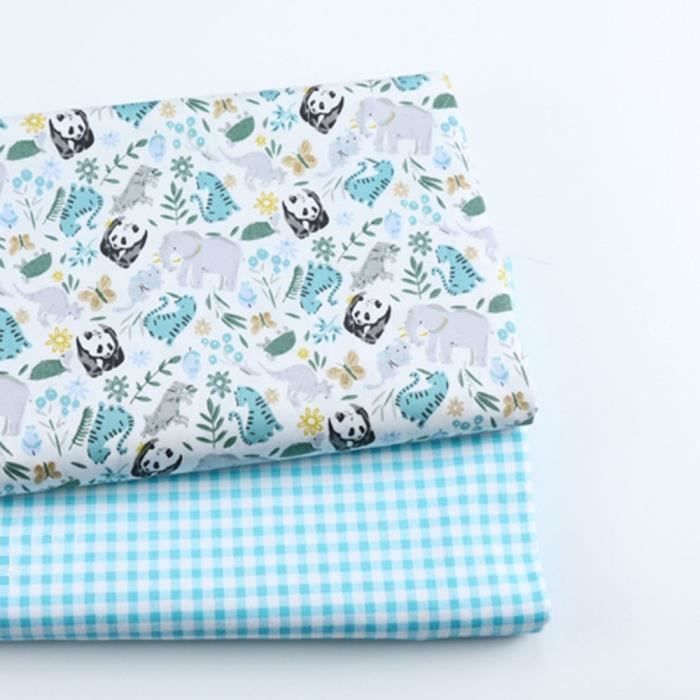 Tissus Tissu Serge En 100 Coton Pour Bebe Avec Imprime Et Patch En Renard Et Dinosaure Cousu Couverture Type A016 0x160cm Cdiscount Beaux Arts Et Loisirs Creatifs